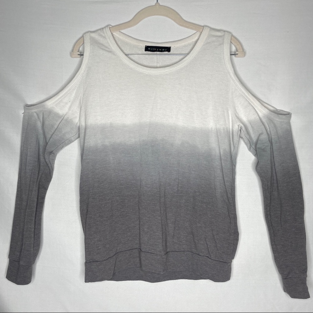 Milky Way gradient white and grey soft light top